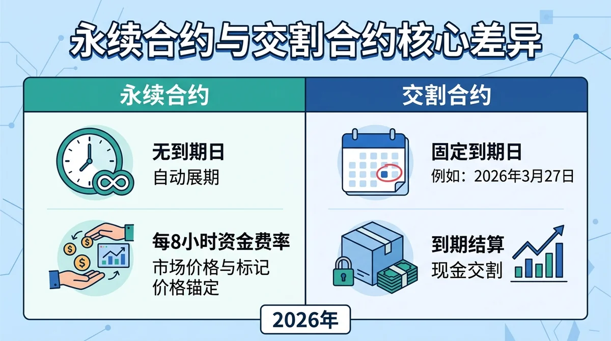 永续合约与交割合约：2026年结算机制、资金费率与强平风险深度对比