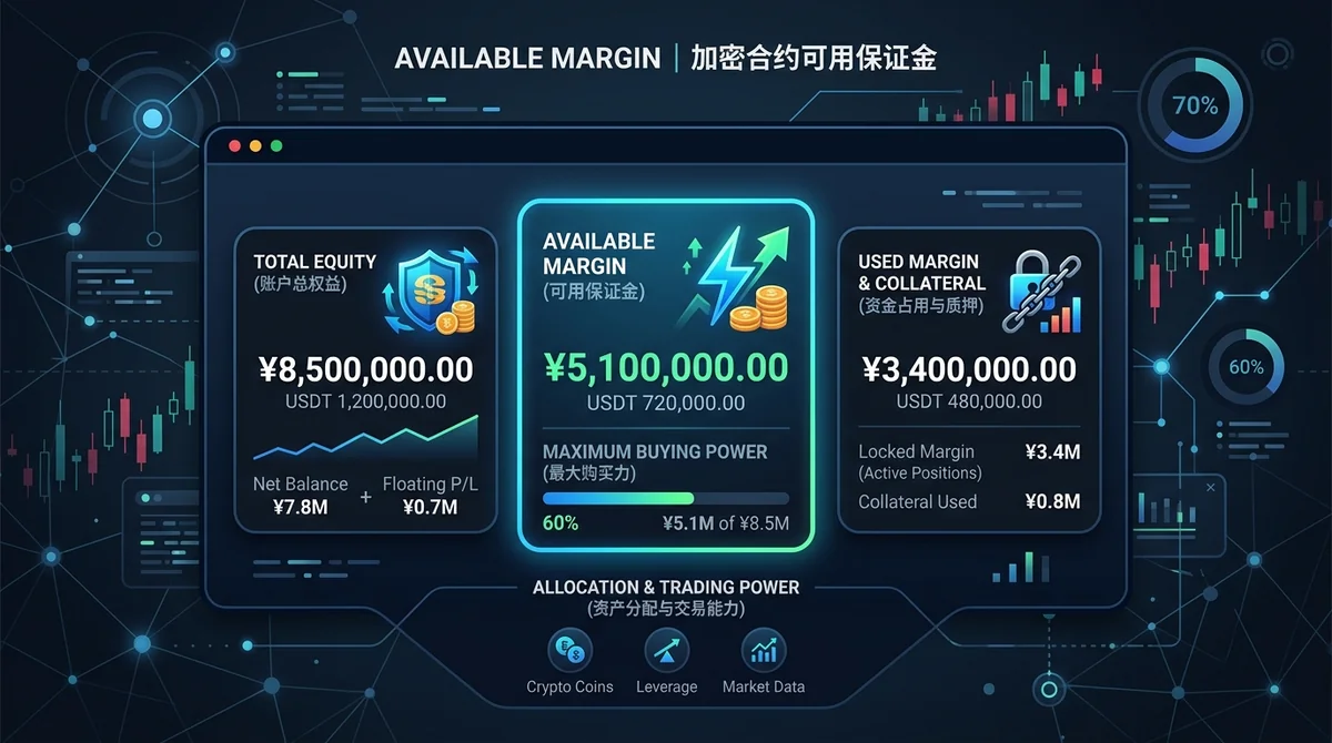 什么是可用保证金（Available Margin）？2026年加密账户资产占用与下单限制详解
