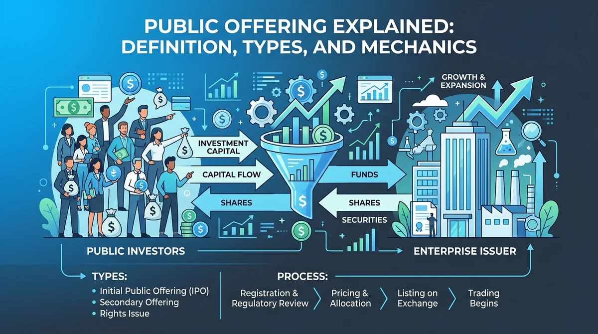 Public Offering Explained: Definition, Types, and Mechanics