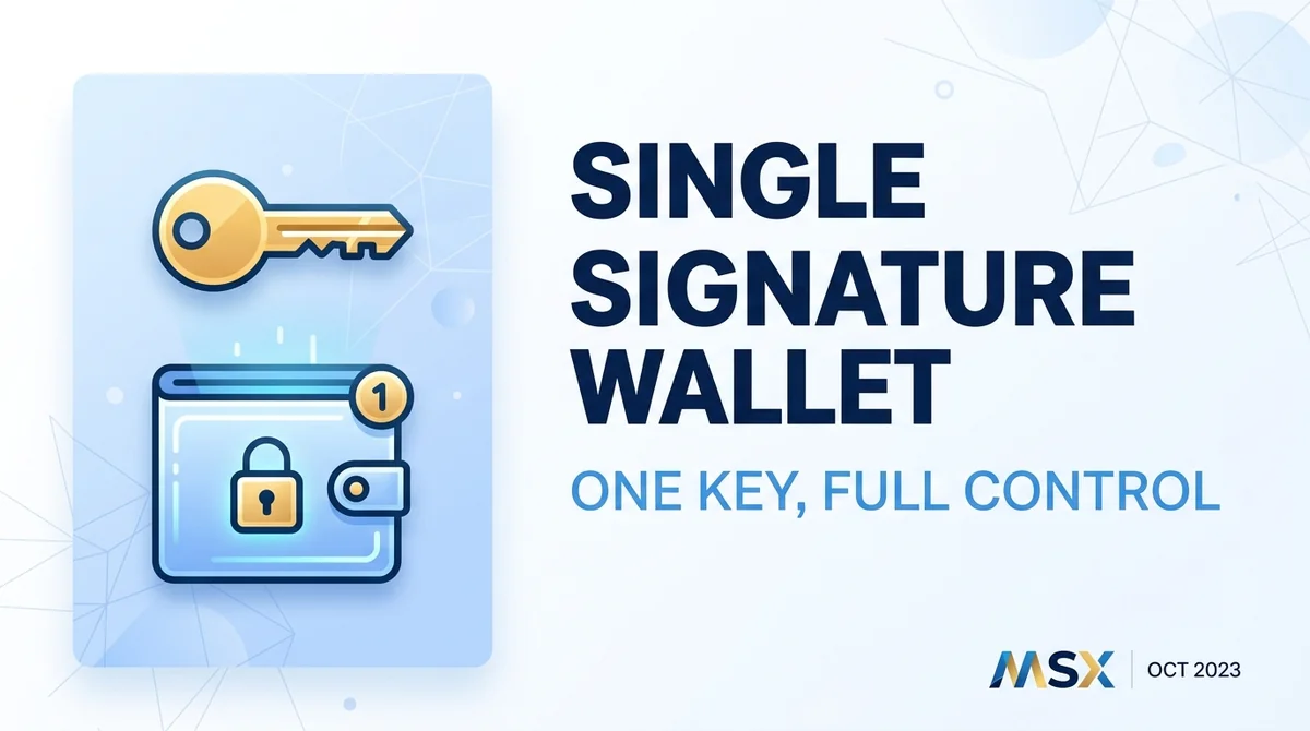 What is a single signature wallet
