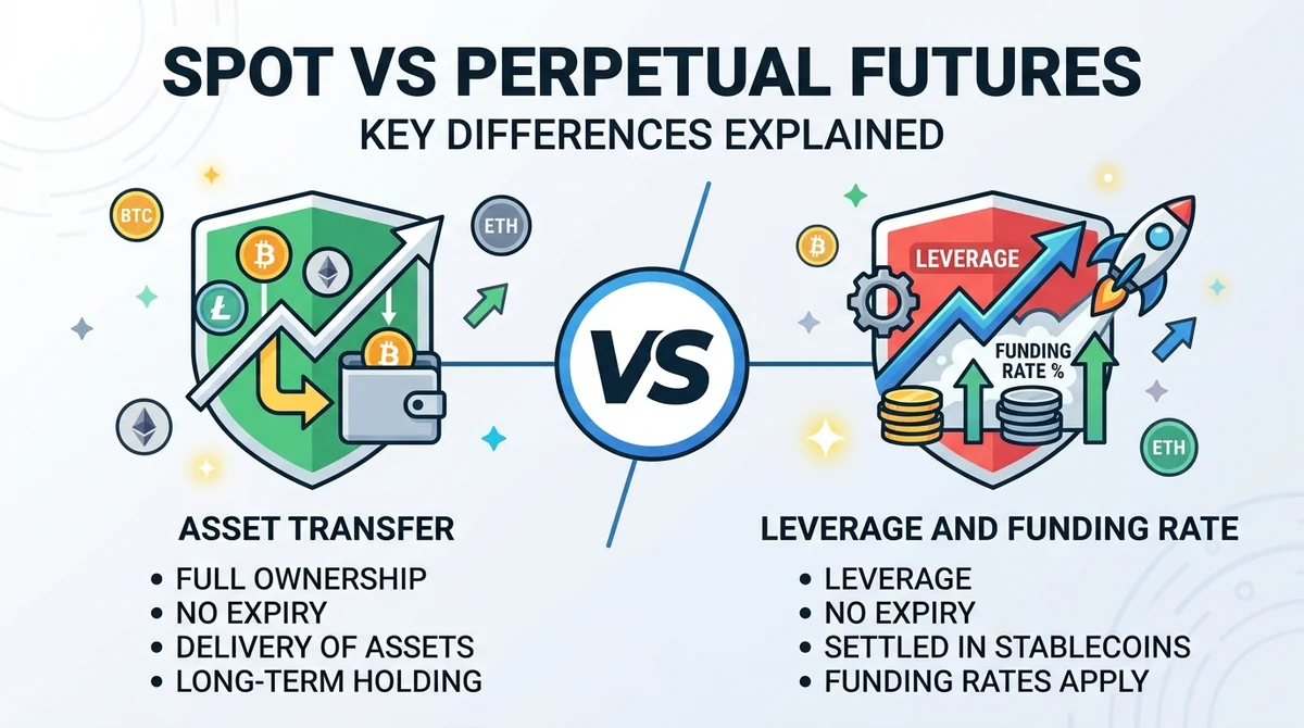 what is the difference between spot and perpetual futures