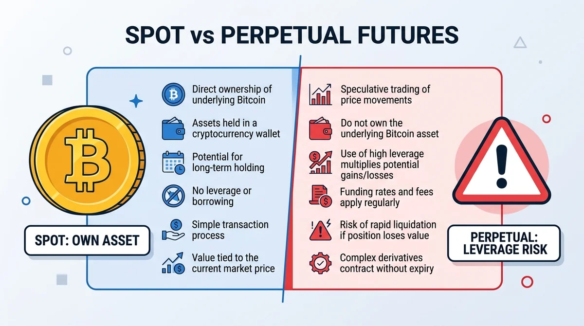 what is the difference between spot and perpetual futures