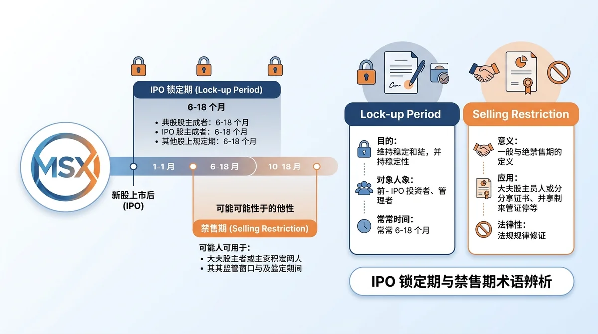 IPO 锁定期与禁售期是一回事吗？相关术语辨析入门（2026）