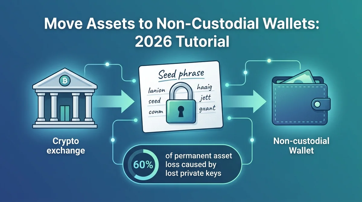 How to Move Assets from Exchanges to Non-Custodial Wallets? 2026 Withdrawal, Backup, and Secure Storage Tutorial